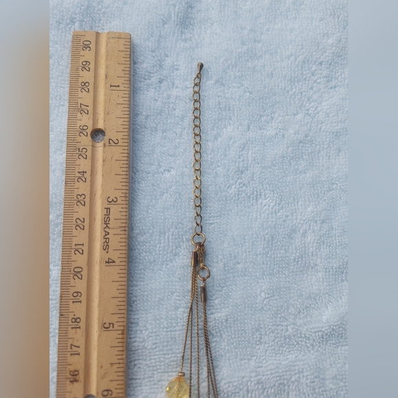 Vintage Multistrand Beaded Statement Piece Necklace Silver Adjustable - Picture 5 of 5